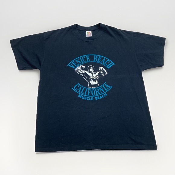 Fruit of the Loom Other - Vintage Venice Beach Shirt Men's XL California Muscle Arnold Schwarzenegger